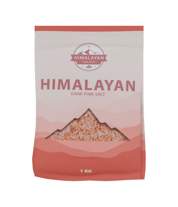 Premium Dark Pink Himalayan Edible Salt - Natural Mineral-Rich